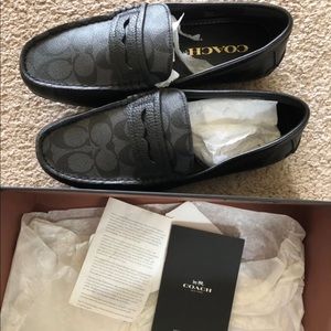 coach slipper leather shoes